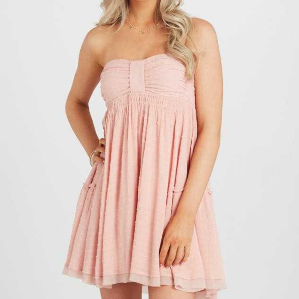 Altar'd state boho strapless mini dress tunic